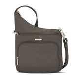 Travelon Anti-Theft Essentials North/South Asymmetric Crossbody Smoke