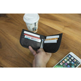 Travelon RFID Blocking Leather Front Pocket Wallet Lifestyle View