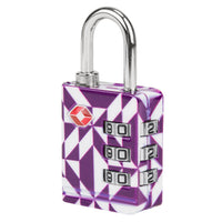 Travelon TSA Accepted Luggage Lock Purple Diamond