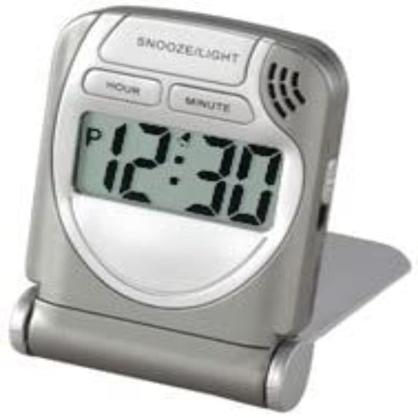 Voltage Valet LCD Travel Alarm Clock